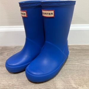 Hunter Kids Royal Blue Waterproof Rain Boots